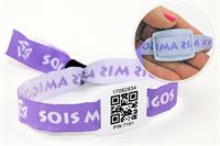 BRACCIALE IN TESSUTO CON CHIUSURA RIUTILIZZABILE